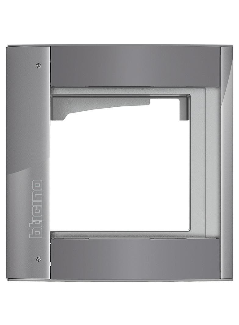 RAMKA Z UCHWYTEM DO PANELI SFERA - 1 MODUŁ - STALOWOSZARA, Bticino