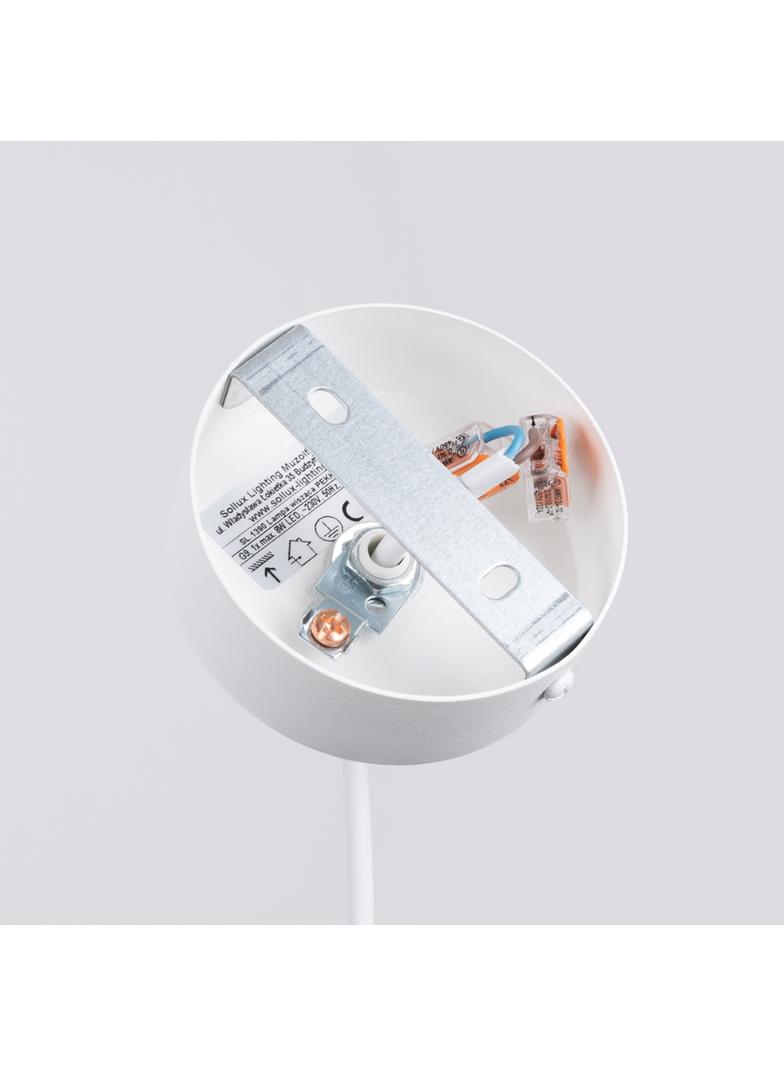 Lampa wisząca PEKKA 1 biała/naturalne drewno