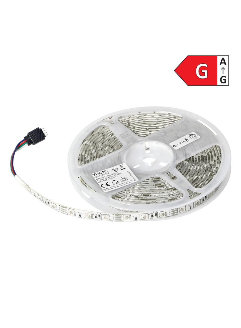 Taśma LED 12V 5050 60L/m 14,4W/m IP63 RGB 5m