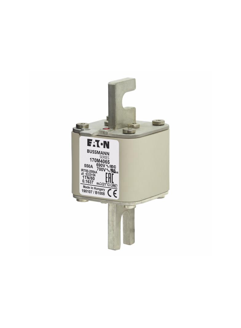 550A 690V 1TN/80 aR INDICATOR FUSE Wkładka szybka 550A AC 690V DIN 1 53x66x108 mm aR DIN 170M4065 EA
