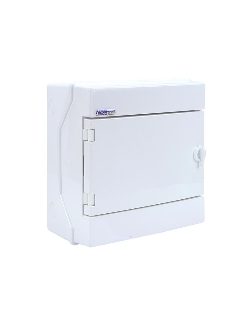 Rozdzielnica hermetyczna natynkowa 1x8 IP65 500VAC/1000VDC RH-8/B białe drzwi 36.7 OPATÓWEK