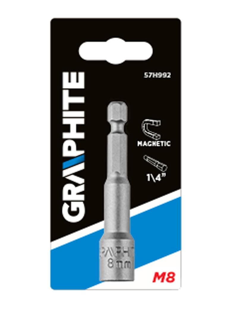 Nasadka magnetyczna 8 x 65 mm, trzpień 1/4"