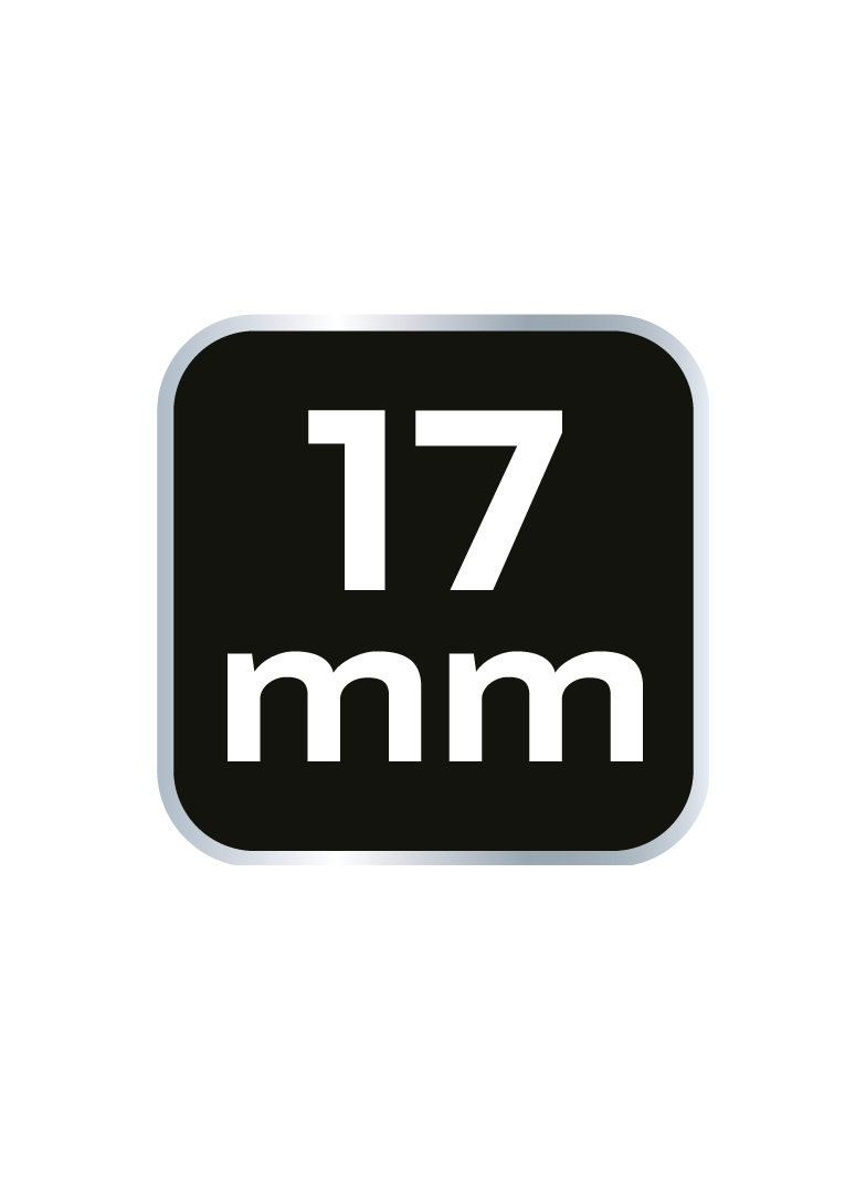 Klucz sześciokątny 17.0 mm, CrV