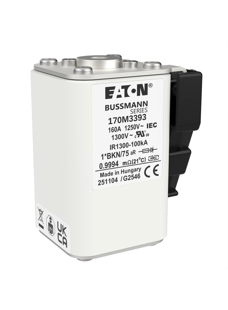 FUSE 160A 1250V 1*BKN/75 AR CU Wkładka szybka 160A AC 1250V rozmiar 1 45x59x75 mm aR 170M3393 EATON