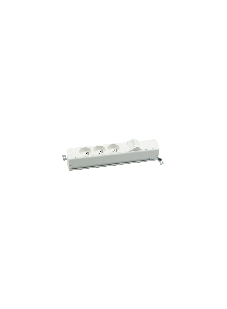 "Simon 480 TS48-130E300K0-33 Listwa standardowa 3 gn. typ E i płytka 2xRJ45 keystone