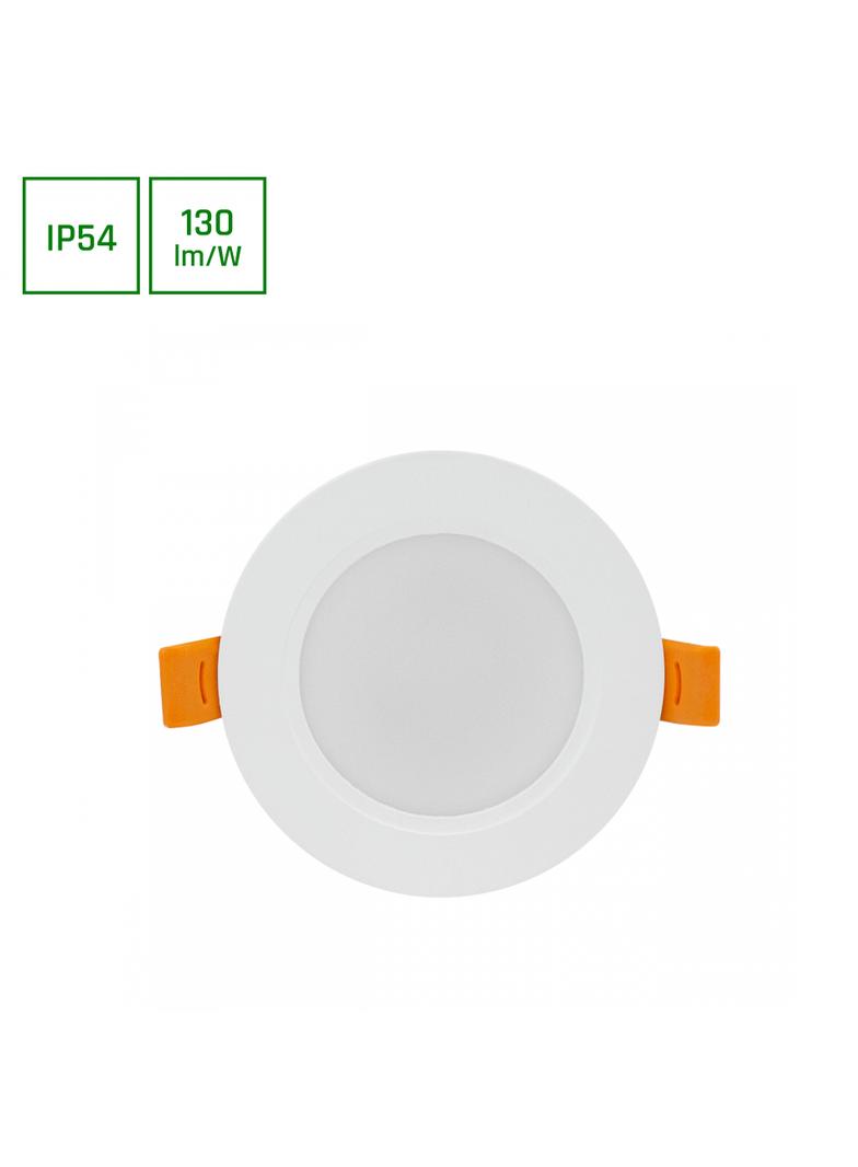 Oprawa downlight DURE 3 5W NW b. neutralna 230V 110st IP54 IK06 95x31 BIAŁY okrągła zasilacz zintegr