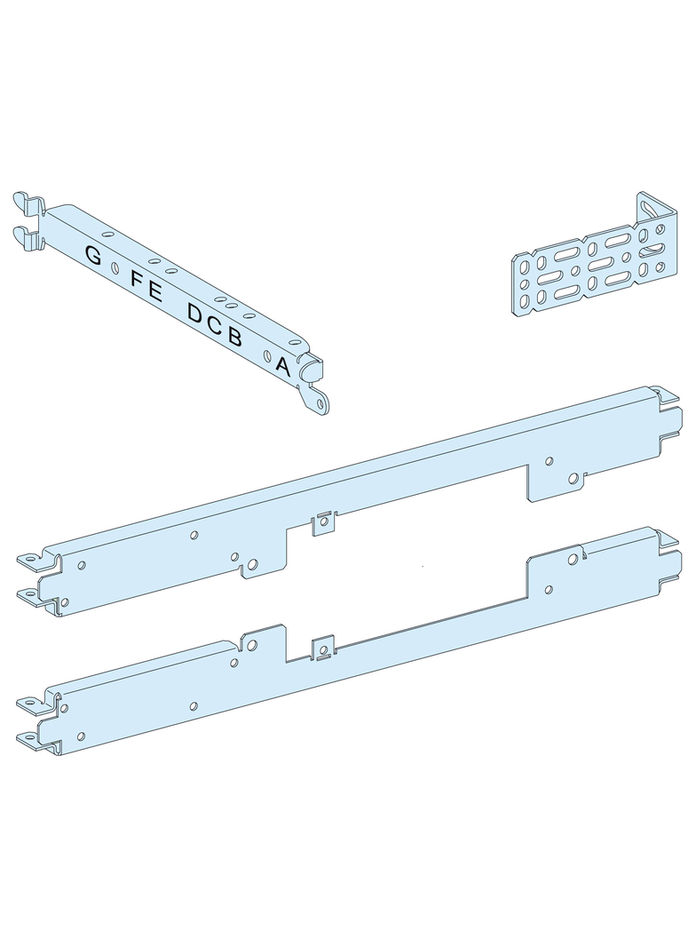 Rozdzielnice PrismaSet, płyta montażowa Prisma P przełączania zasilania NSX250 z mechanizmem silniko