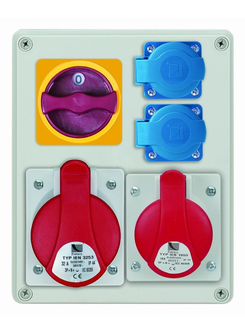 Rozdz. R-BOX 240/1x16A/4P, 1x32A/4P, 2x230V (0-1)