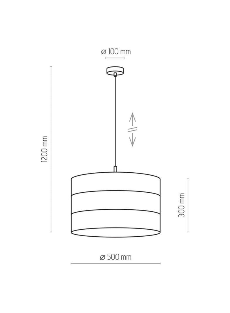 TK-Lighting lampa wisząca Tago Black 1xE27 max 60W czarna/złota