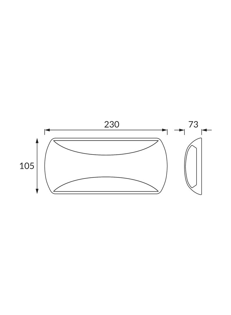 Ideus kinkiet zewnętrzny LED Enduro 2C 12W 1150lm 4000K biały IP65 03876