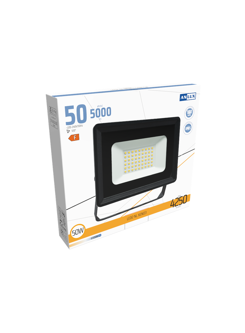 NAŚWIETLACZ LED XENO3 50W 100LM/W ZIMNY BIAŁY ANLUX