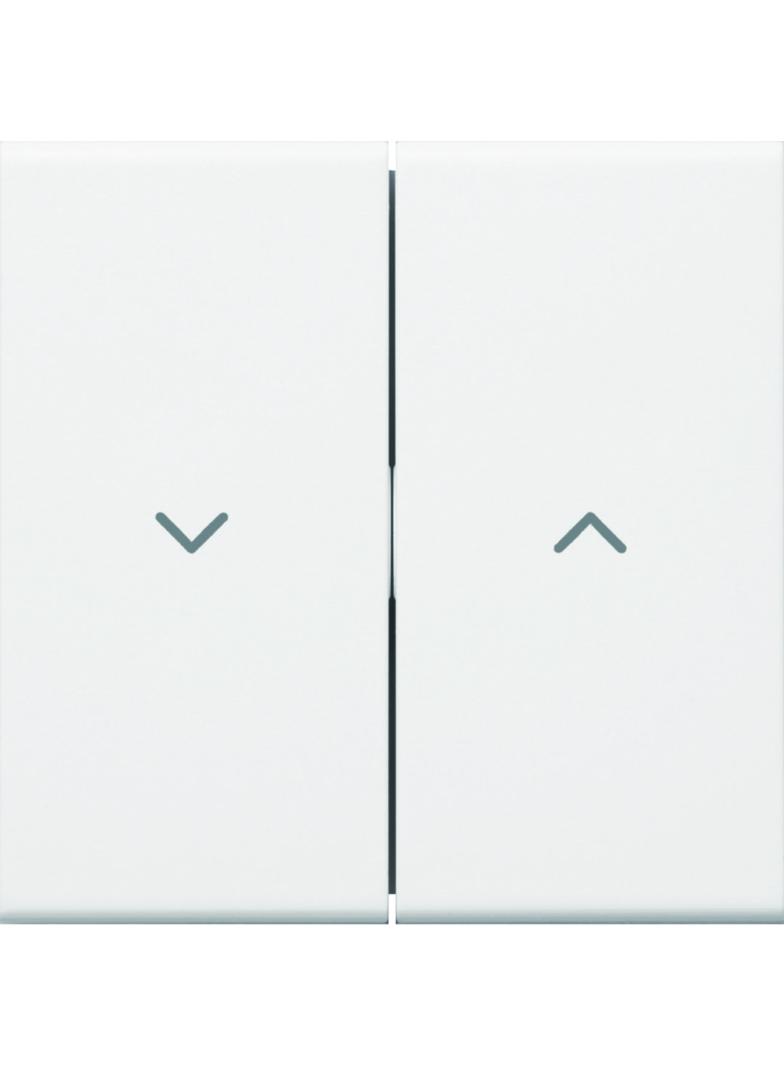 tehalit.WA Klawisze symbol  strzałki  do łącznika żaluzjowego PC-ABS biały