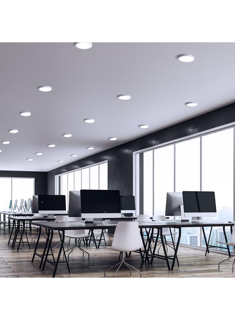 ALGINE ECO 2w1 NATYNK-PODTYNK DOWNLIGHT 12W NW 230V 110st IP20 IK06 170x35mm BIAŁY okrągła