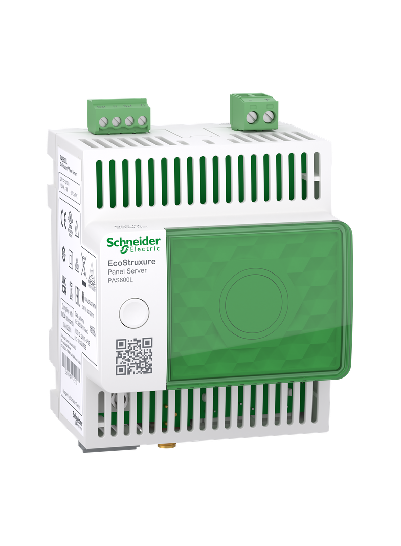 EcoStruxure Panel Server – universal bramka Modbus koncentrator urządzeń bezprzewodowych 24 VDC PAS6