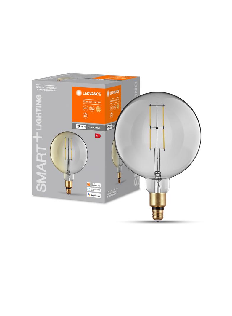 Lampa LED SMART+ WiFi CL Globe200 Smoke DIM 37  6W/825 E27