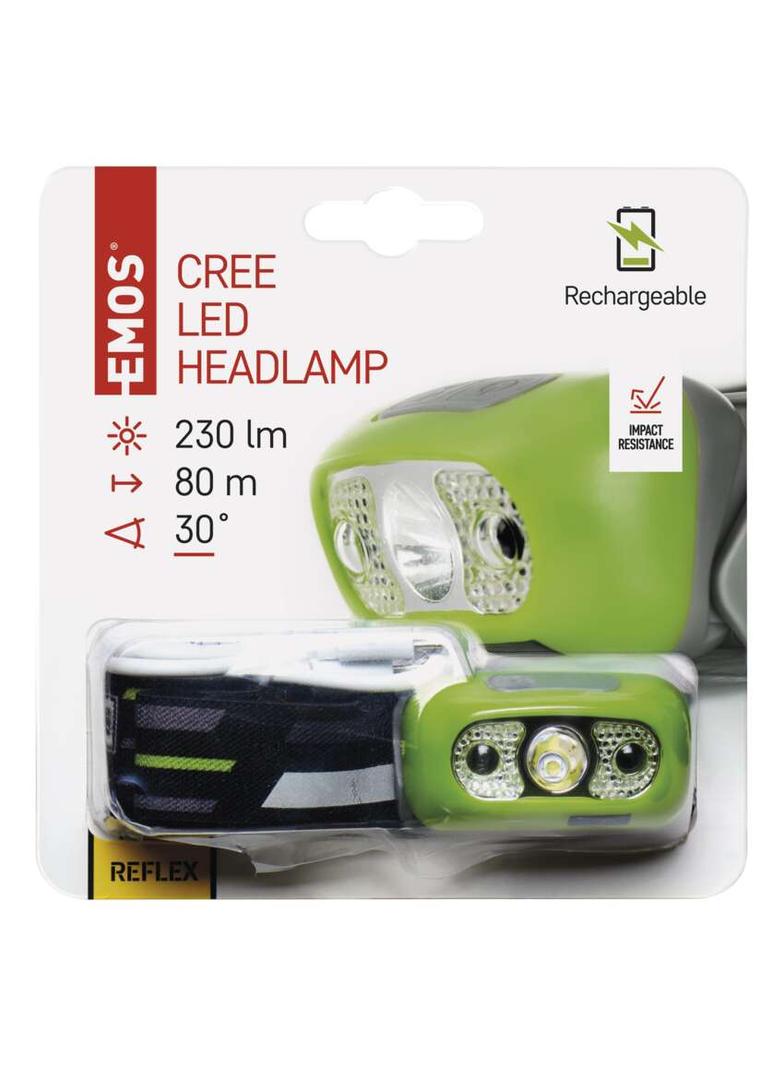 Latarka czołowa LED CREE 5W 230 lm Li-Pol 1200mAh ładowalna P3534 EMOS