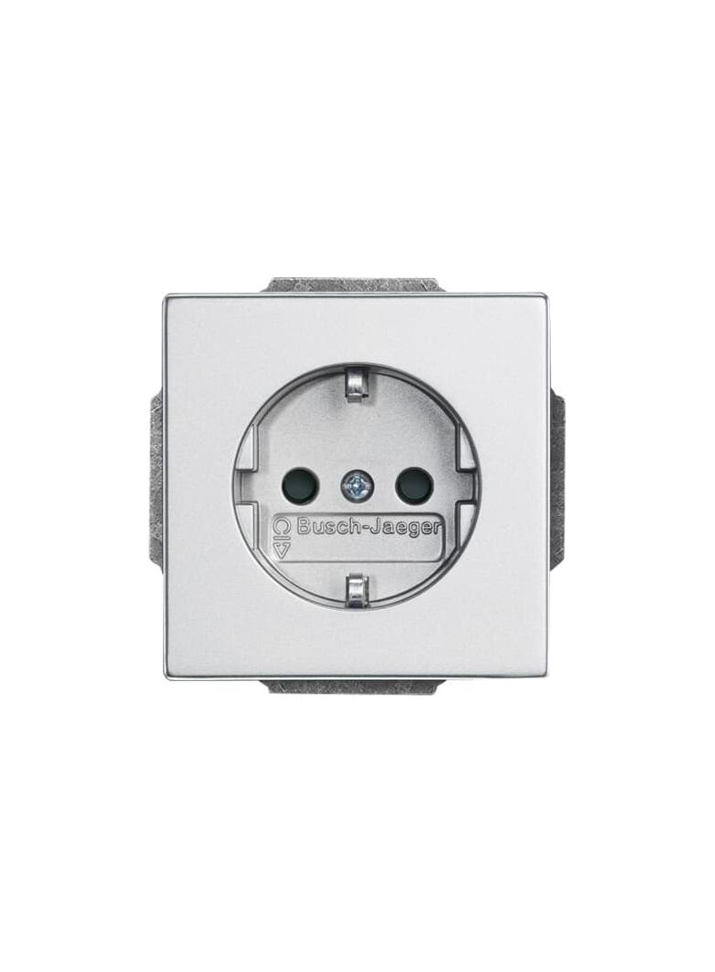 FUTURE Gniazdo SCHUKO Z szybkozłączami Z uziemieniem , 2P+E aluminiowo srebrny 2CKA002011A6213 ABB