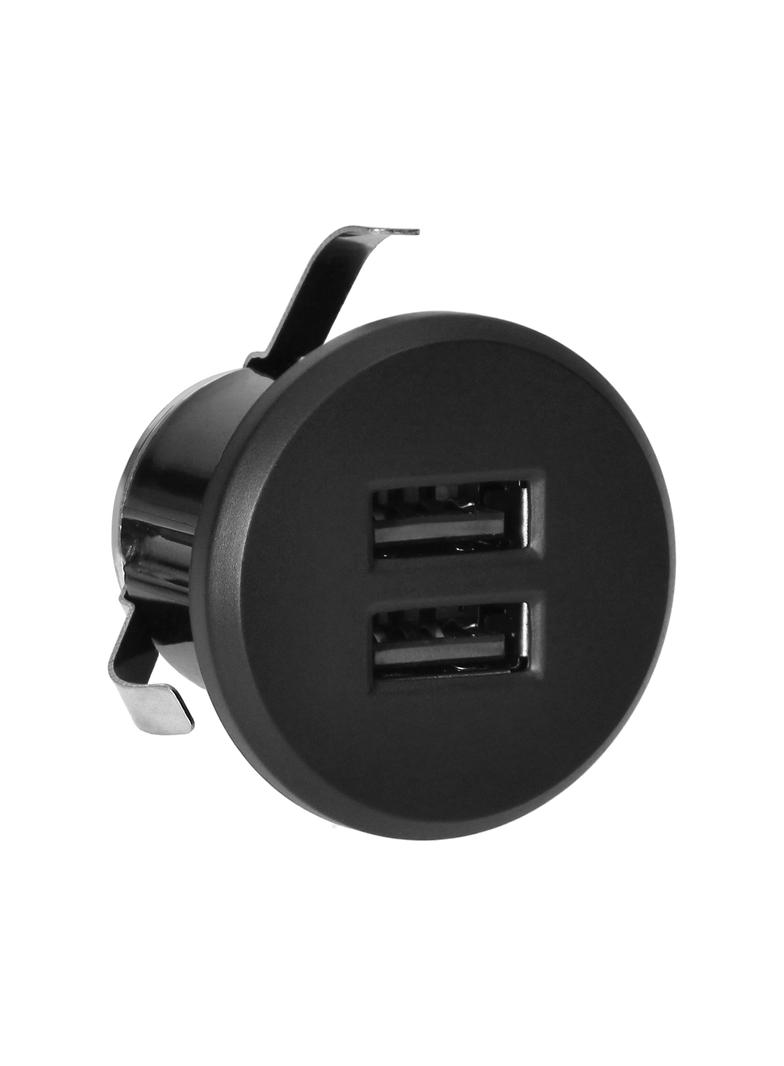 Ładowarka 2xUSB (typ A, 3,4A) wpuszczana w blat, czarna OR-GM-9019/B ORNO