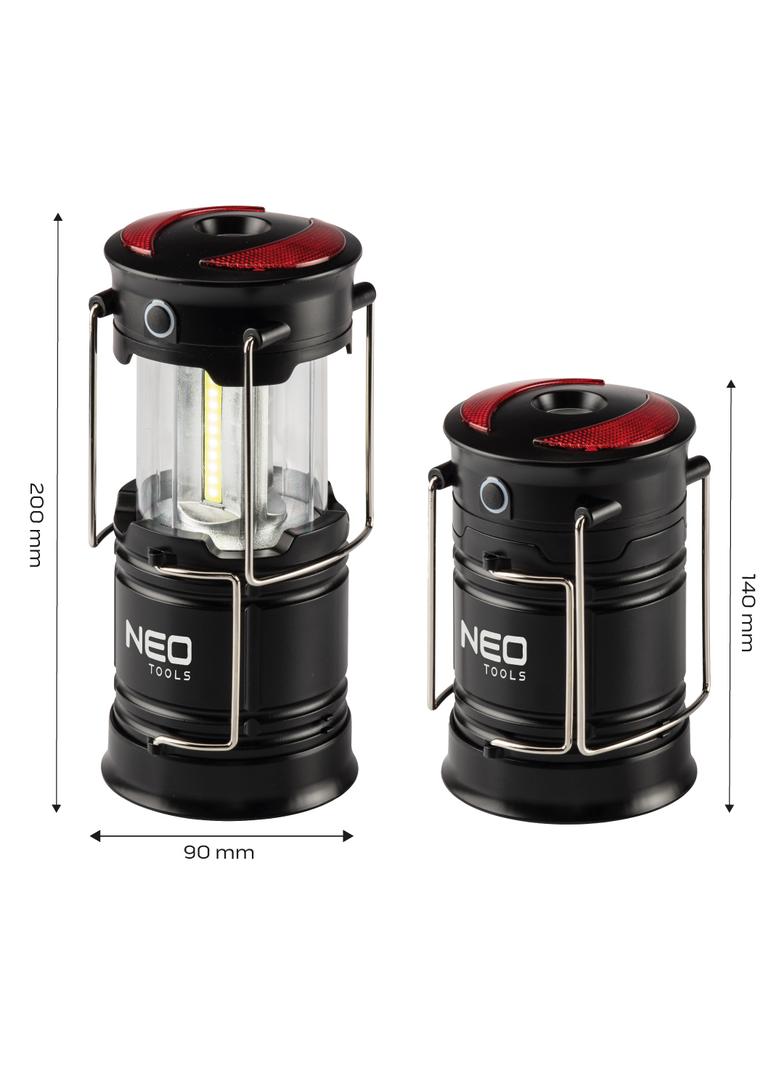 Lampa biwakowa bateryjna 200 lm 3xAA 3 w 1 COB LED