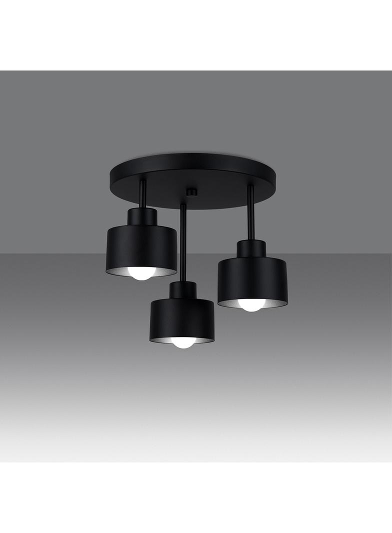 Sollux Plafon SAVAR 3 czarny SL.1131