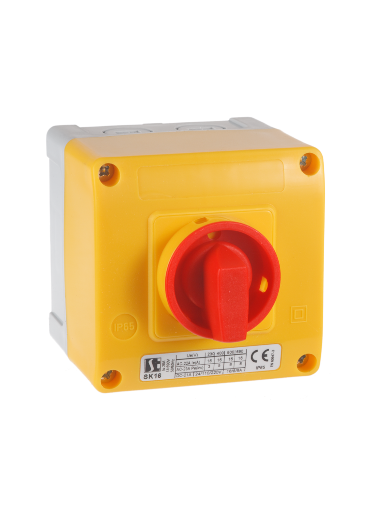 Łącznik Krzywkowy 16A, -4.824 w obudowie OB12,