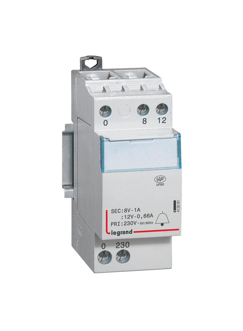 MODUŁOWY TRANSFORMATOR DZWONKOWY TR308 12/8V 8VA, Legrand