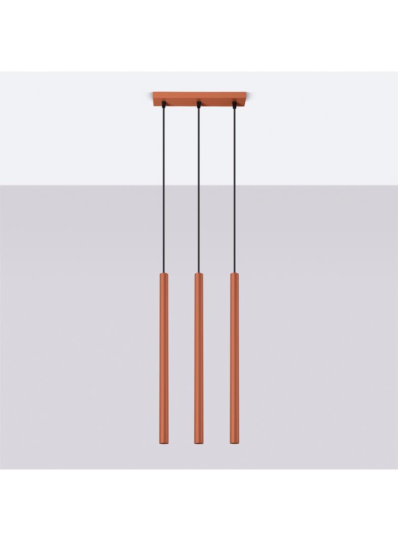 Sollux Lampa wisząca PASTELO 3 ochra czerwona SL.1526