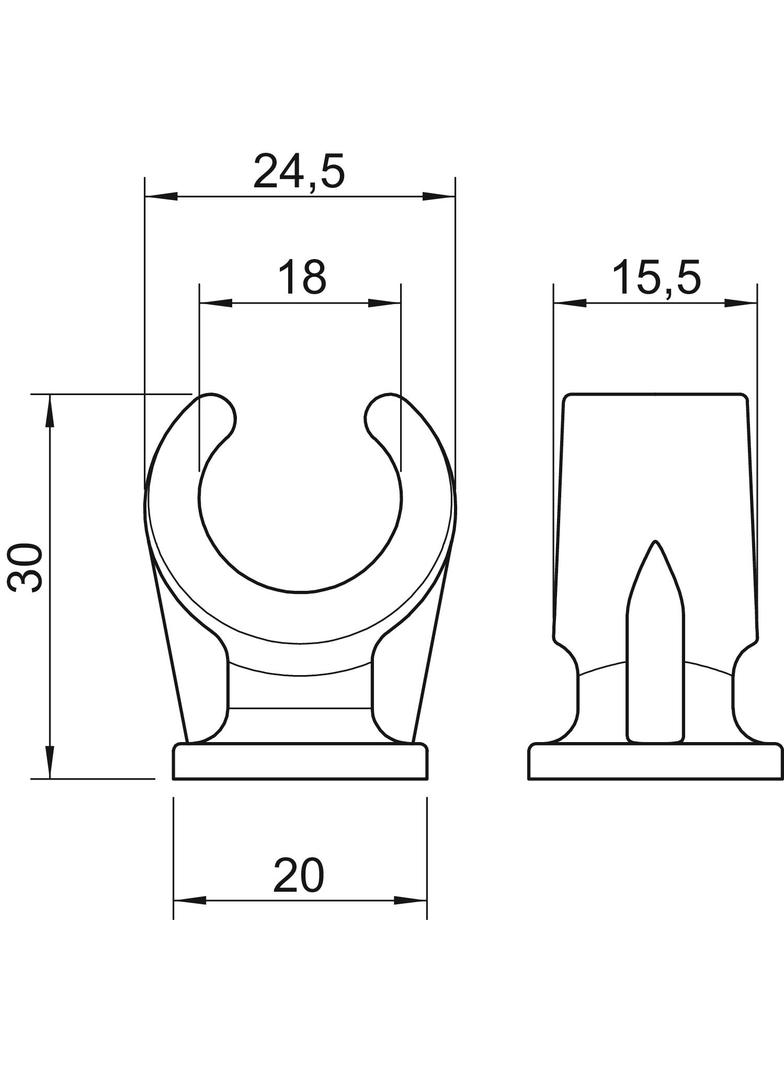 2962, UCHWYTY COKOŁOWE 16/18MM SZ.