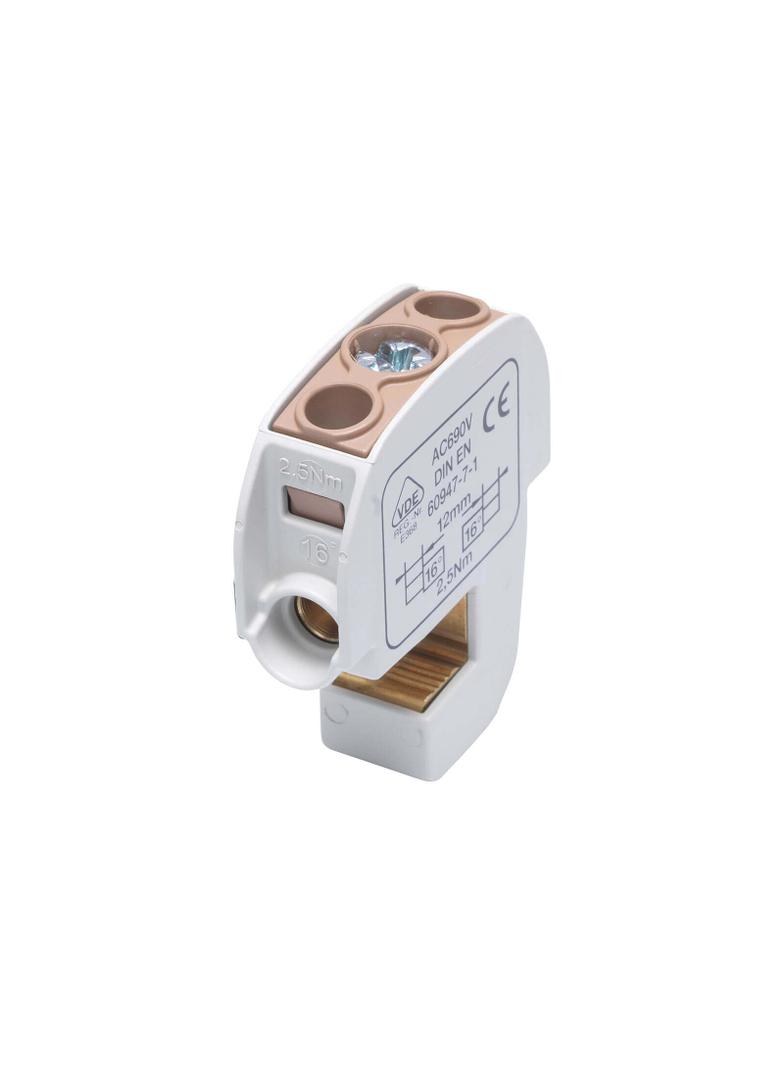 SBB 16 Zacisk izolowany szynowy 86105 brązowy SIMBLOCK brązowy