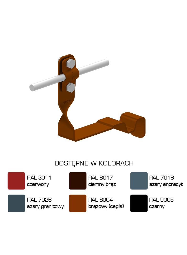 Uchwyt dach.skręc.prof. WZÓR 30 Z-śruba,H=10cm/LA/
