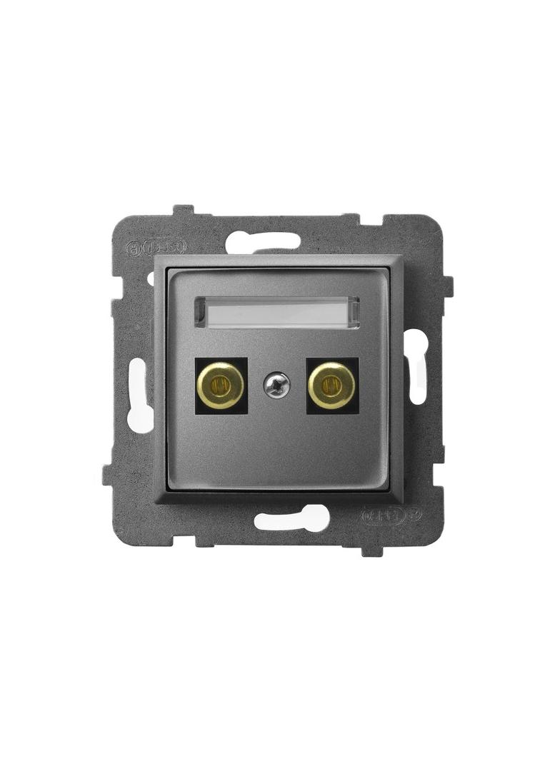 ARIA Gniazdo głośnikowe pojedyncze - kolor szary mat GGN-1U/m/70