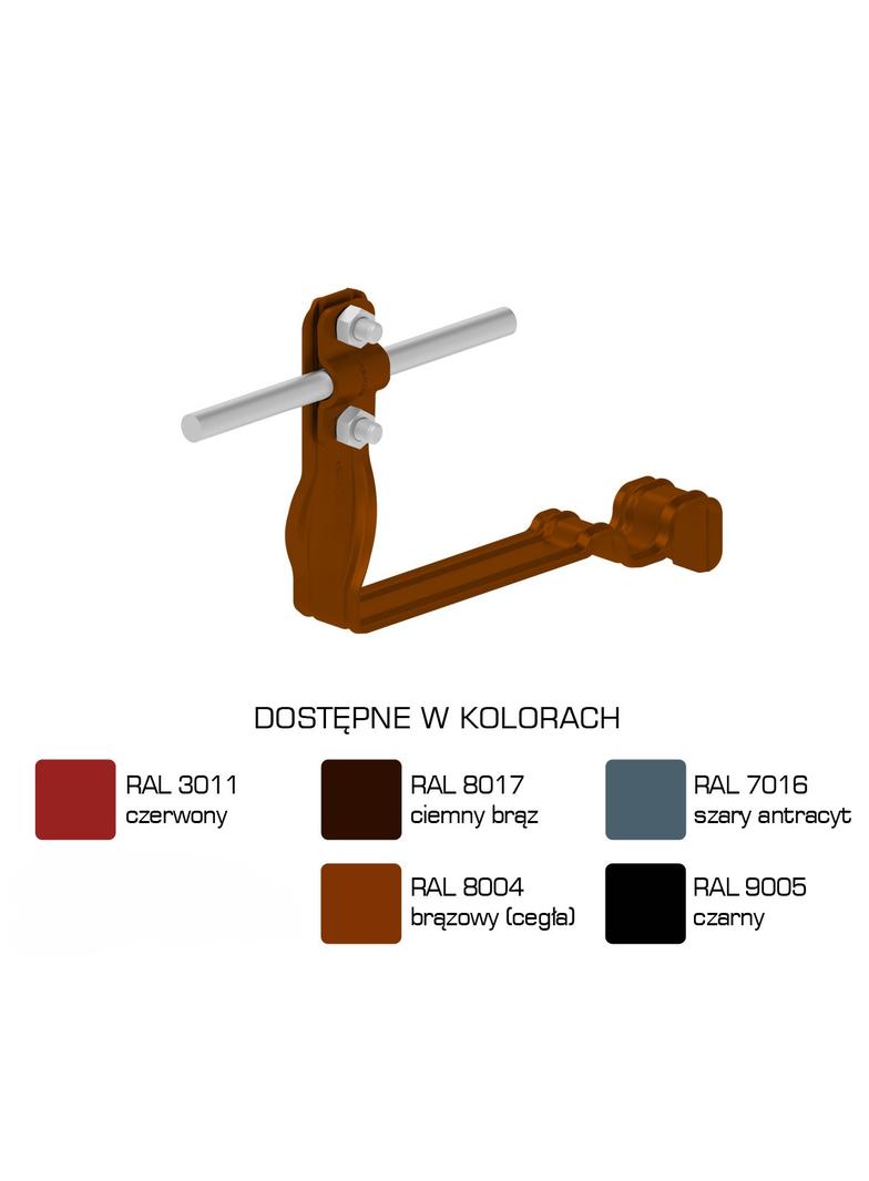 AN-28S/LA/-N Uchwyt dach.prof.skr.Z-śr. WZÓR 20 H=10cm /LA/
