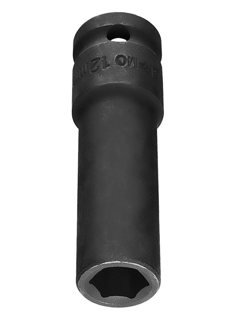 Nasadka udarowa 1/2" długa, 12 x 78mm , Cr-Mo