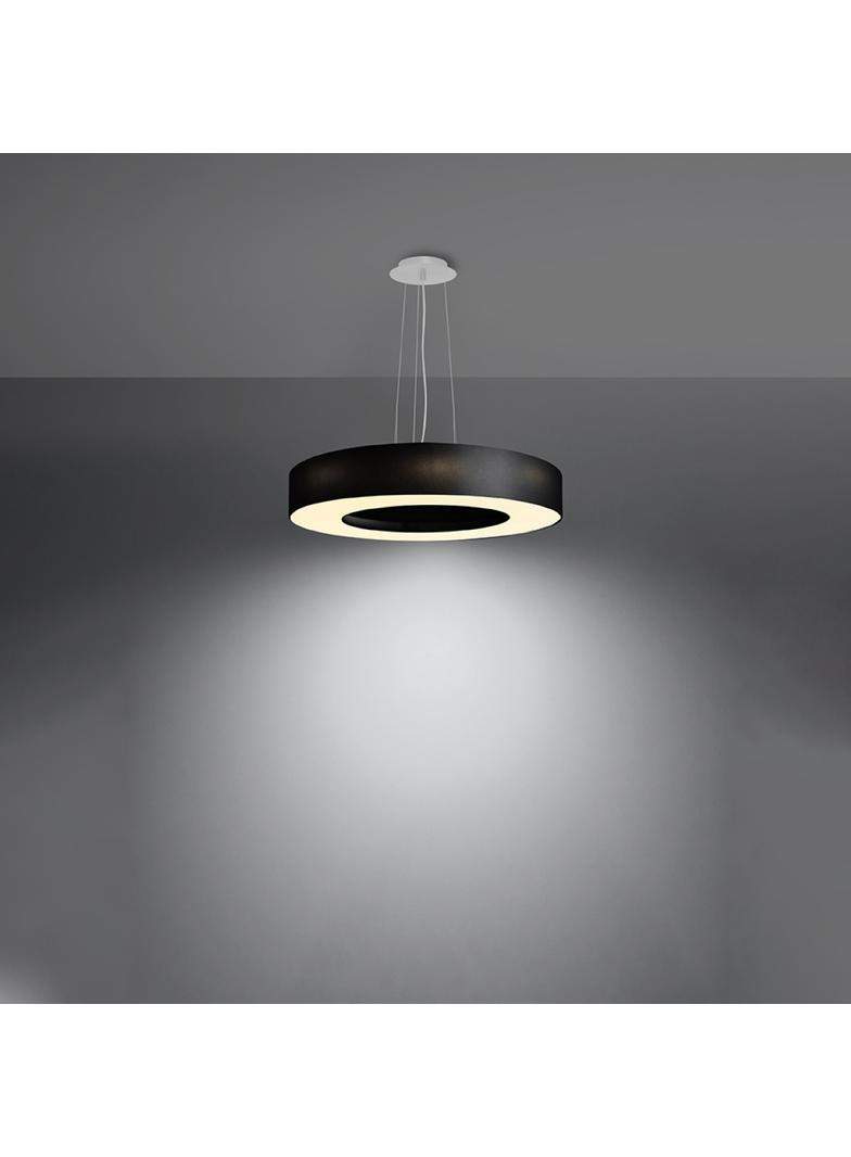 Sollux Żyrandol SATURNO SLIM 50 czarny SL.0750