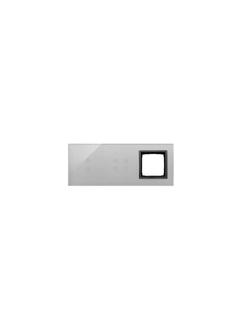 Simon 54 Touch Panel dotykowy S54 Touch 3 moduły 2 pola dotykowe pionowe + 4 pola dotykowe + 1 otwór na osprzęt S54 burzowa chmura DSTR3340/72 KONTAKT