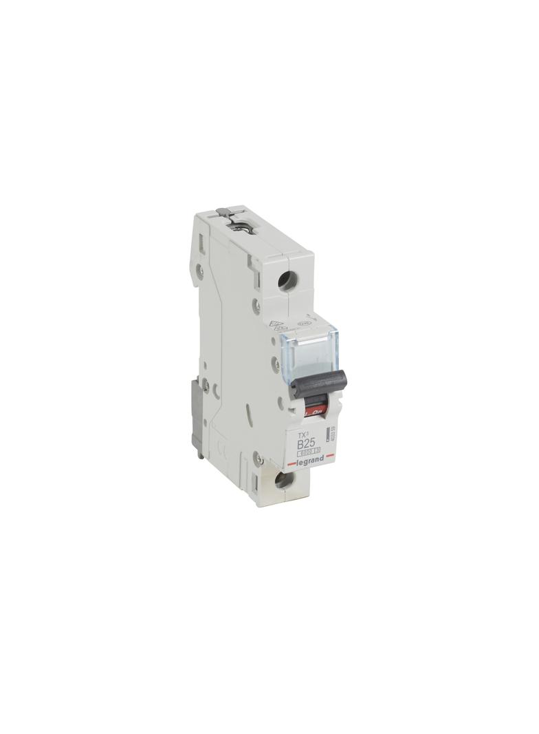WYŁĄCZNIK NADPRĄDOWY S 301 1P B 25A 6000A SERII TX3, Legrand