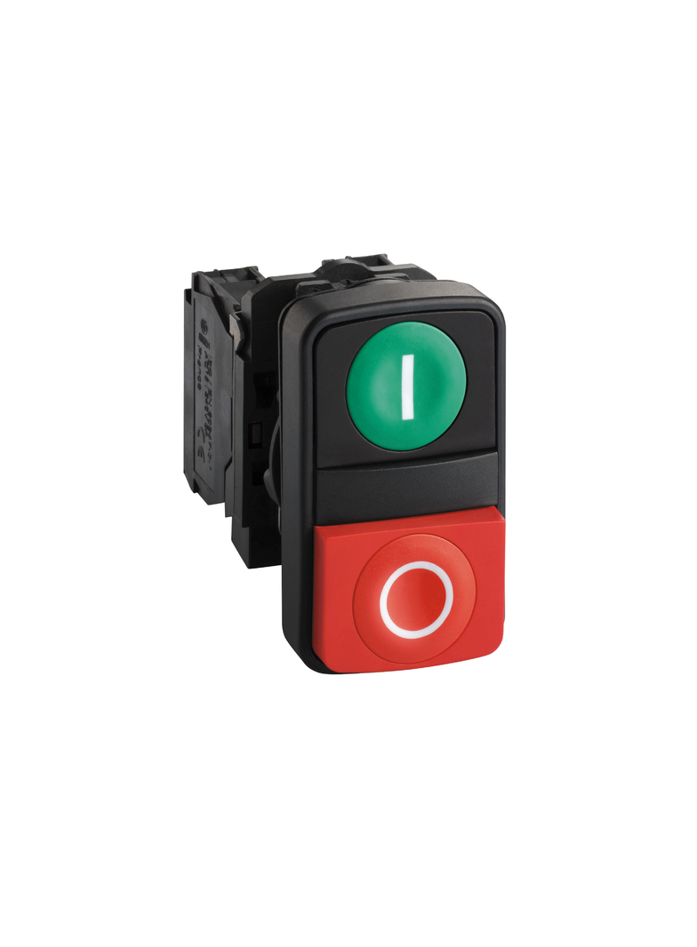 Harmony XB5 Przycisk podwójny zielony/czerwony plastikowy