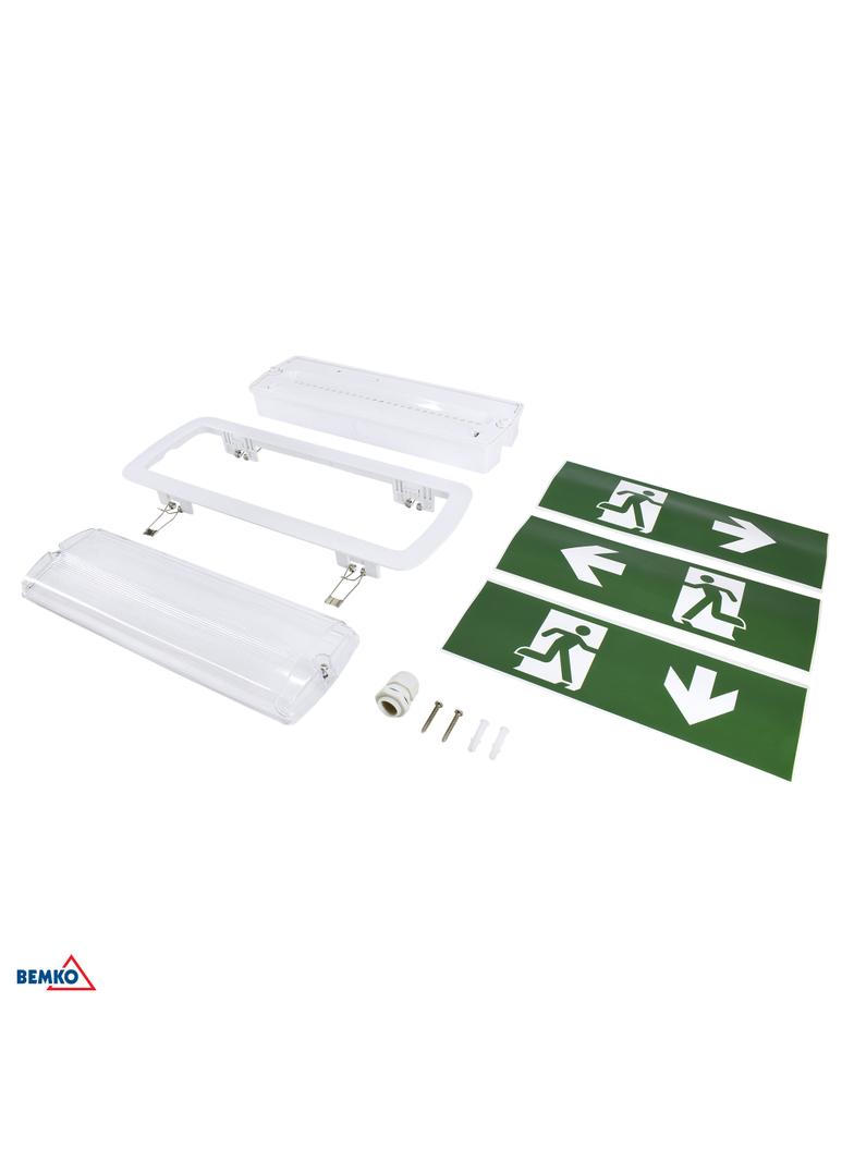 OPRAWA AWARYJNA NATYNKOWA GALER 04 3M 3,5W IP65 Z ZESTAWEM PIKTOGRAMÓW