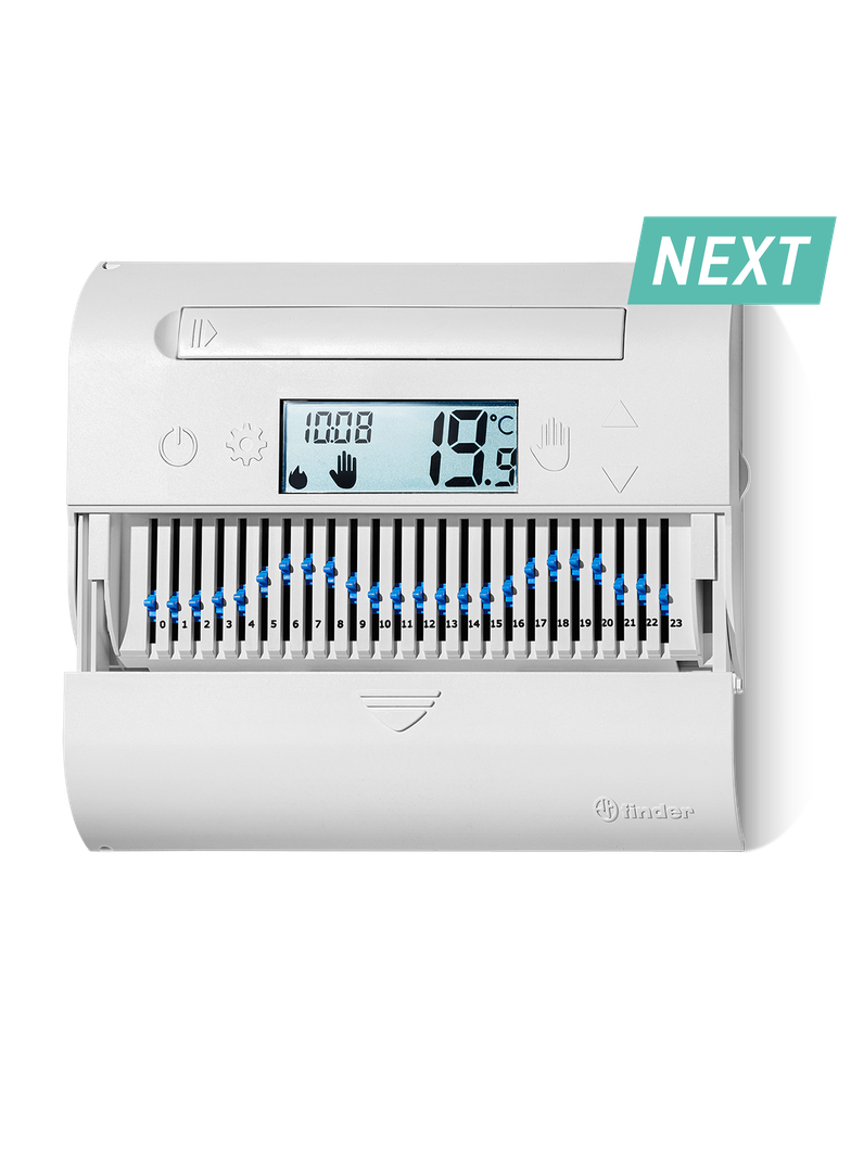 Termostat tygodniowy naściennyZ ekranem dotykowym - biały 1C.61.9.003.0101 /5szt./ FINDER