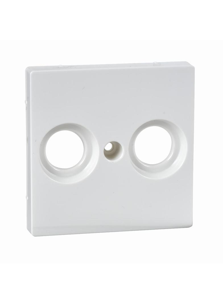 Merten, System M, płytka centralna gniazd antenowych, 2 otwory, biel polarna