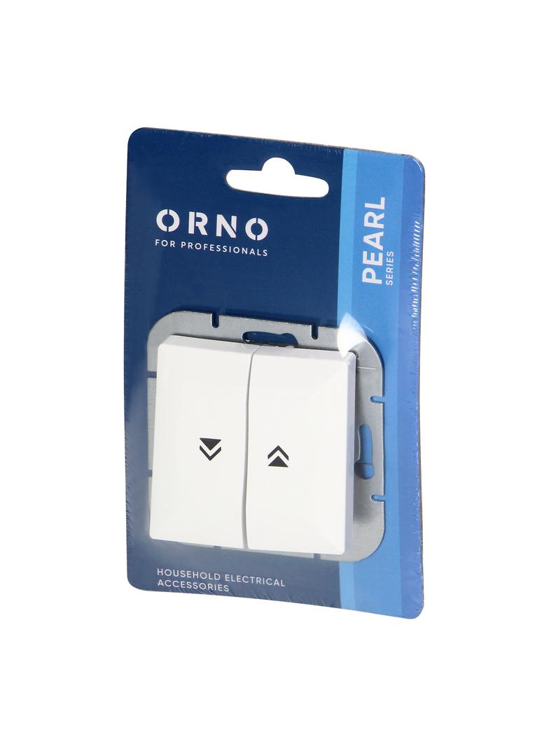 Łącznik roletowy podtynkowy Pearl, 10A, 250V, WP-10P, biały