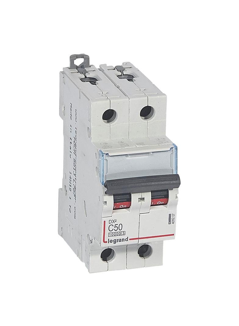 WYŁĄCZNIK NADPRĄDOWY S 312 2P C 50A 10000A SERII DX3, Legrand