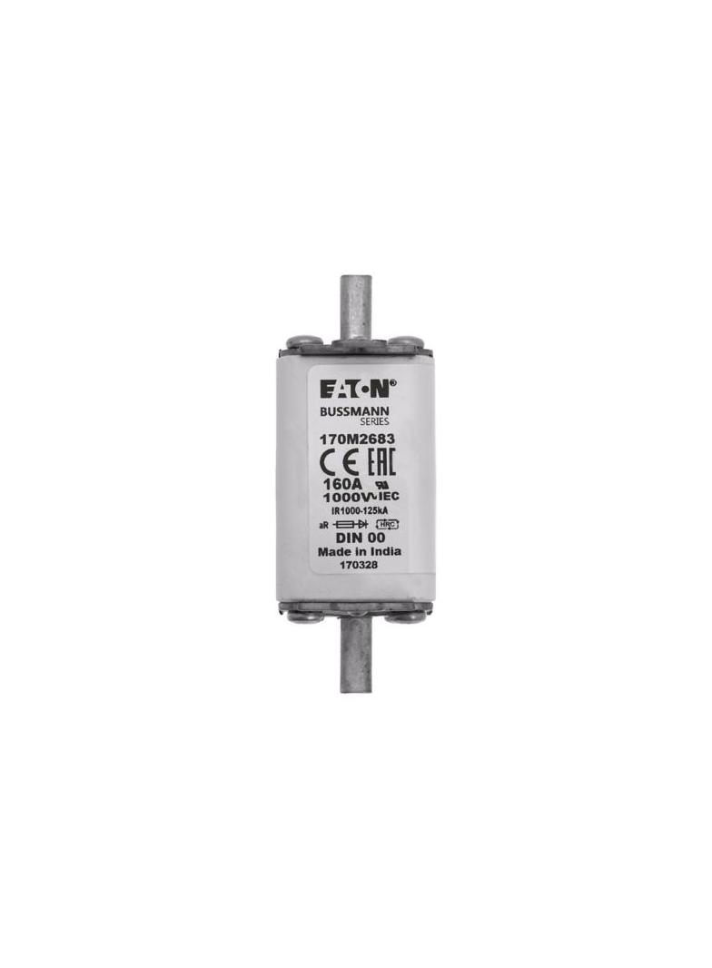 160A 1000V aR DIN 00 TYPE T FUSE Wkładka szybka 160A AC 1000V DIN 00 aR DIN IEC nieizolowan 170M2683