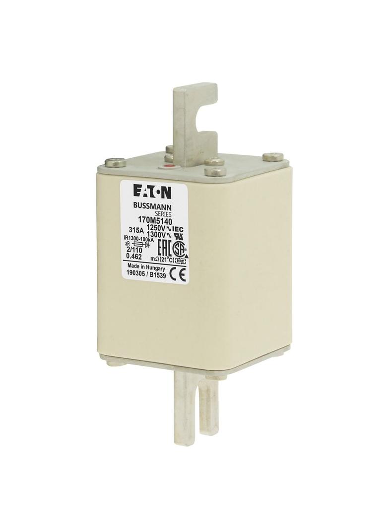 315A 1250V 2/110 aR INDICATOR FUSE Wkładka szybka 315A AC 1250V rozmiar 2 61x75x138 mm aR D 170M5140