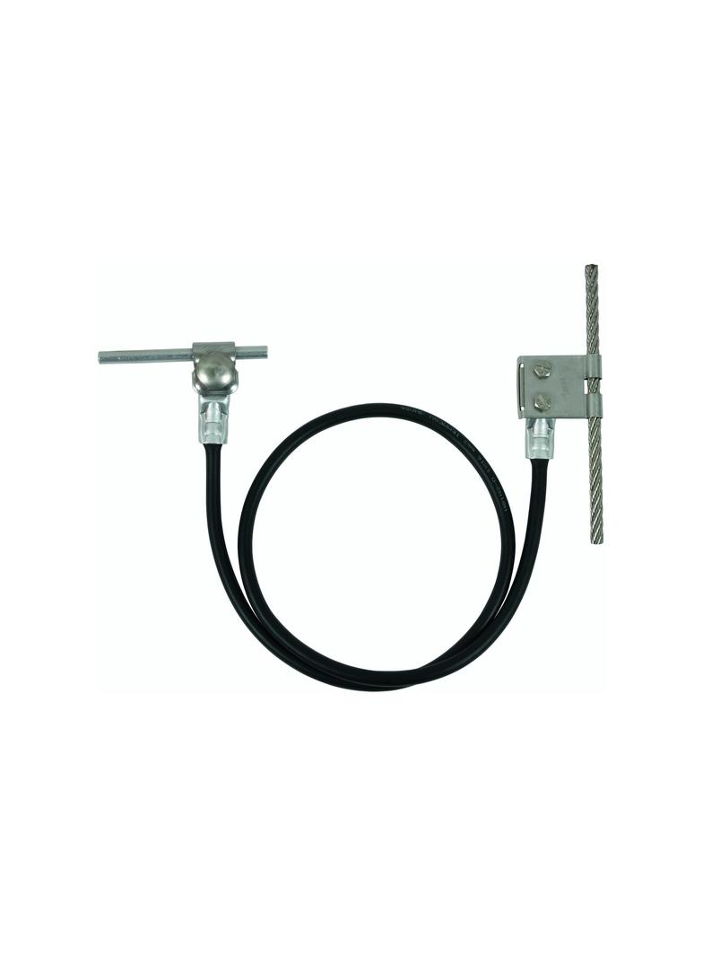 Linka łącząca dł. 1000 mm, 16mm2, Cu/PVC kolor czarny, z zaciskami