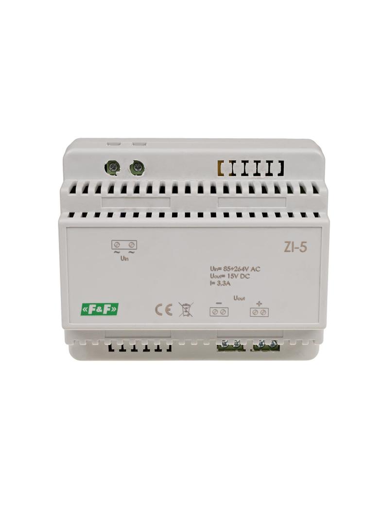 Zasilacz impulsowy 15V DC 3,3A ZI-5 F&F
