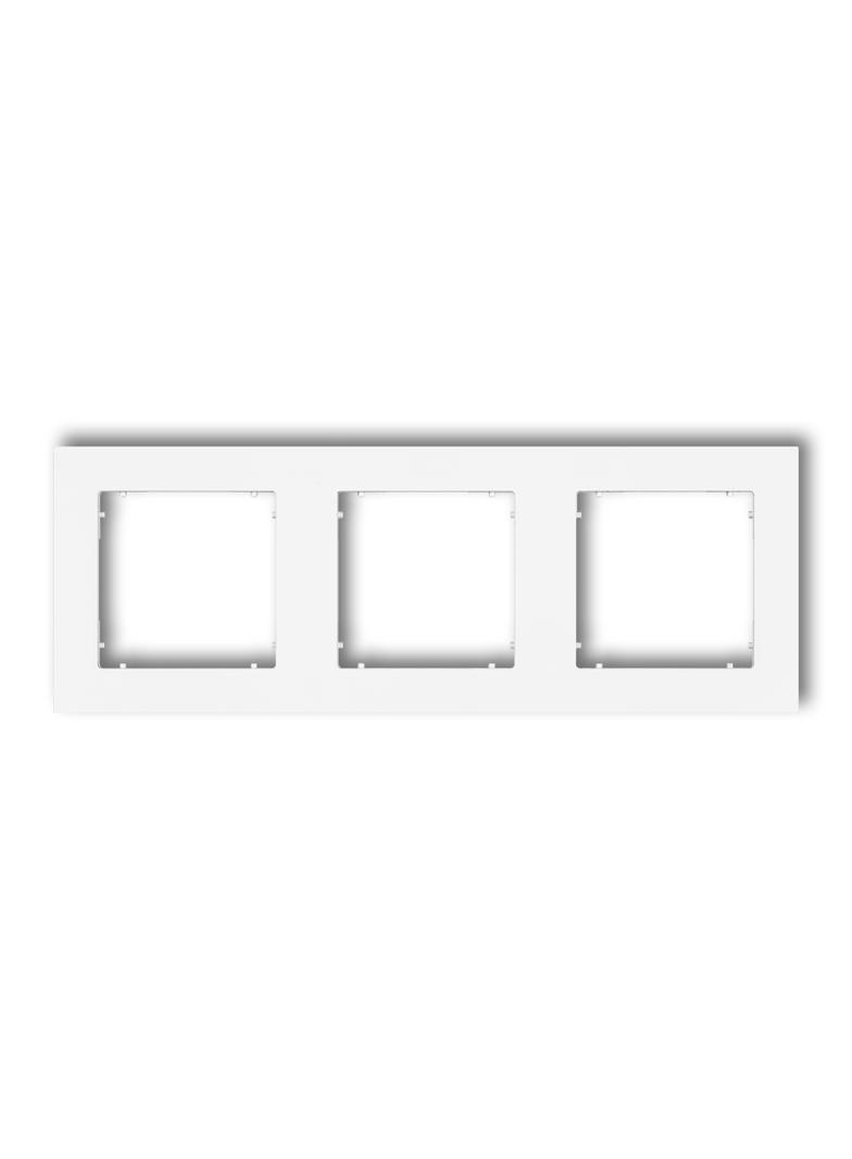 MINI Ramka uniwersalna potrójna z tworzywa biała