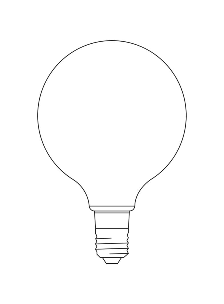 Lampa LED SMART+ WiFi CL Globe125 Gold DIM 53  6W/824 E27