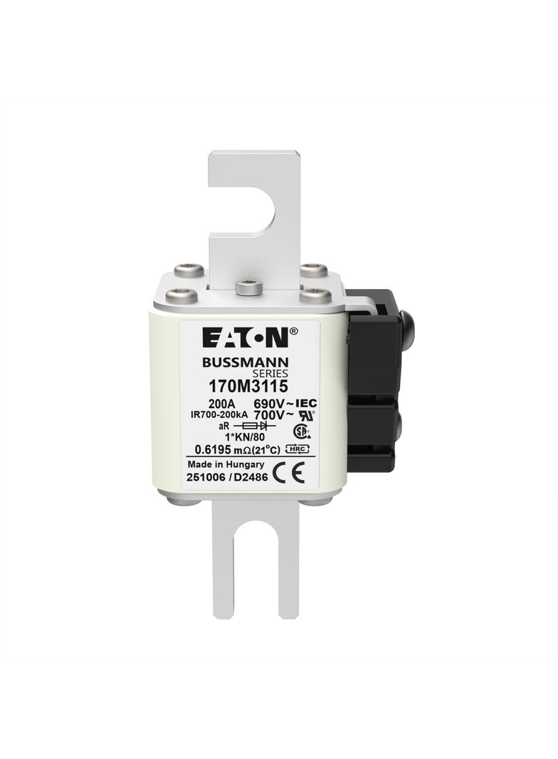 200A 690V 1*KN/80 aR INDICATOR FUSE Wkładka szybka 200A AC 690V compact DIN 1 45x59x104 mm 170M3115