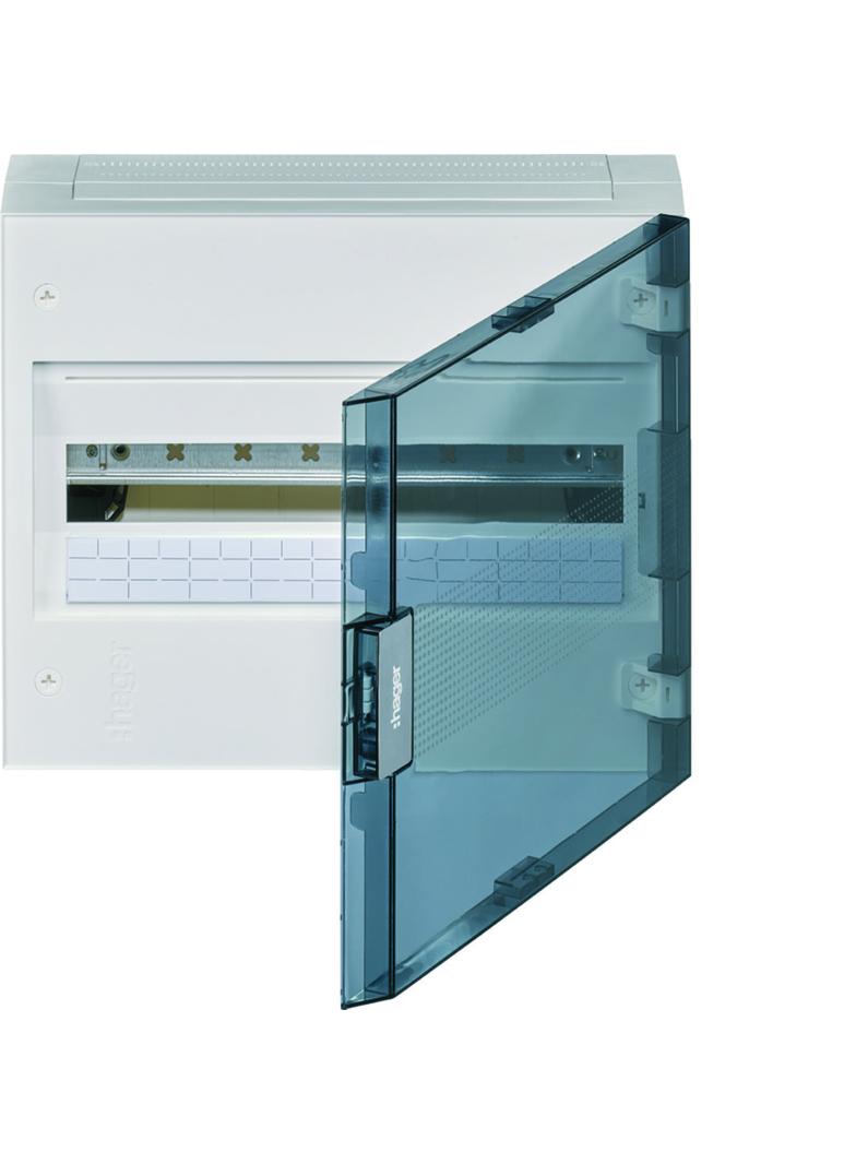 vega Rozdzielnica natynkowa 1x18 IP40 drzwi transparentne VB118TB HAGER